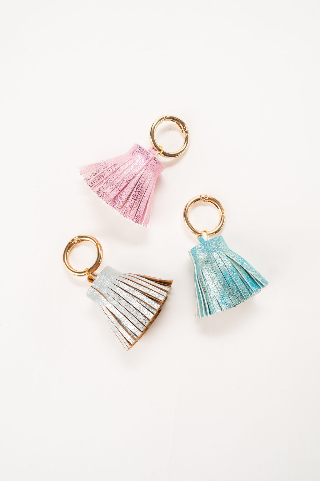 Metallic Leather Tassel