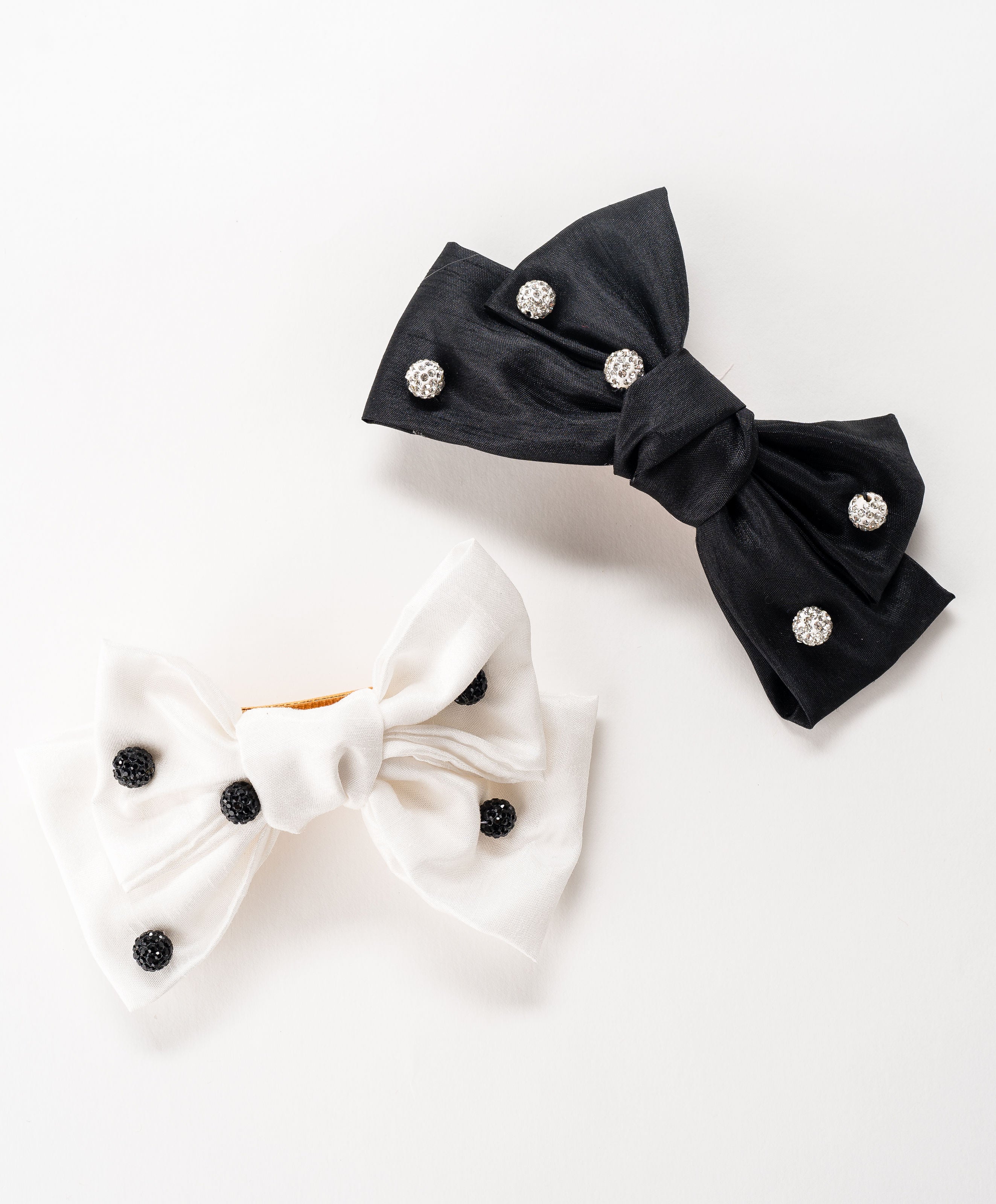 Brynn Crystal Dot Bow Barrette