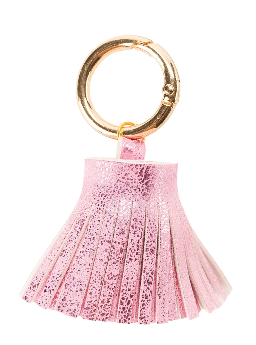 Metallic Leather Tassel