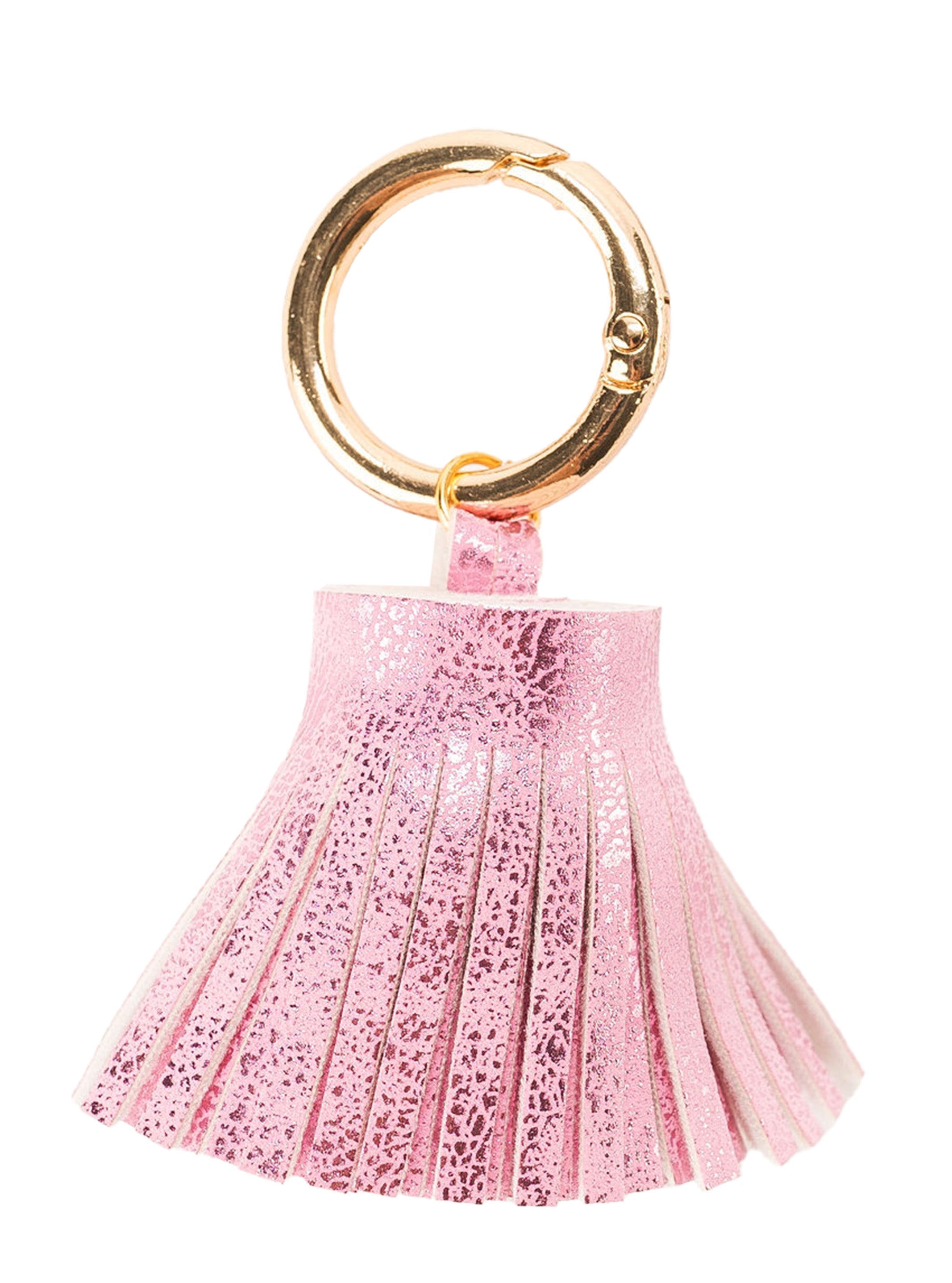 Metallic Leather Tassel