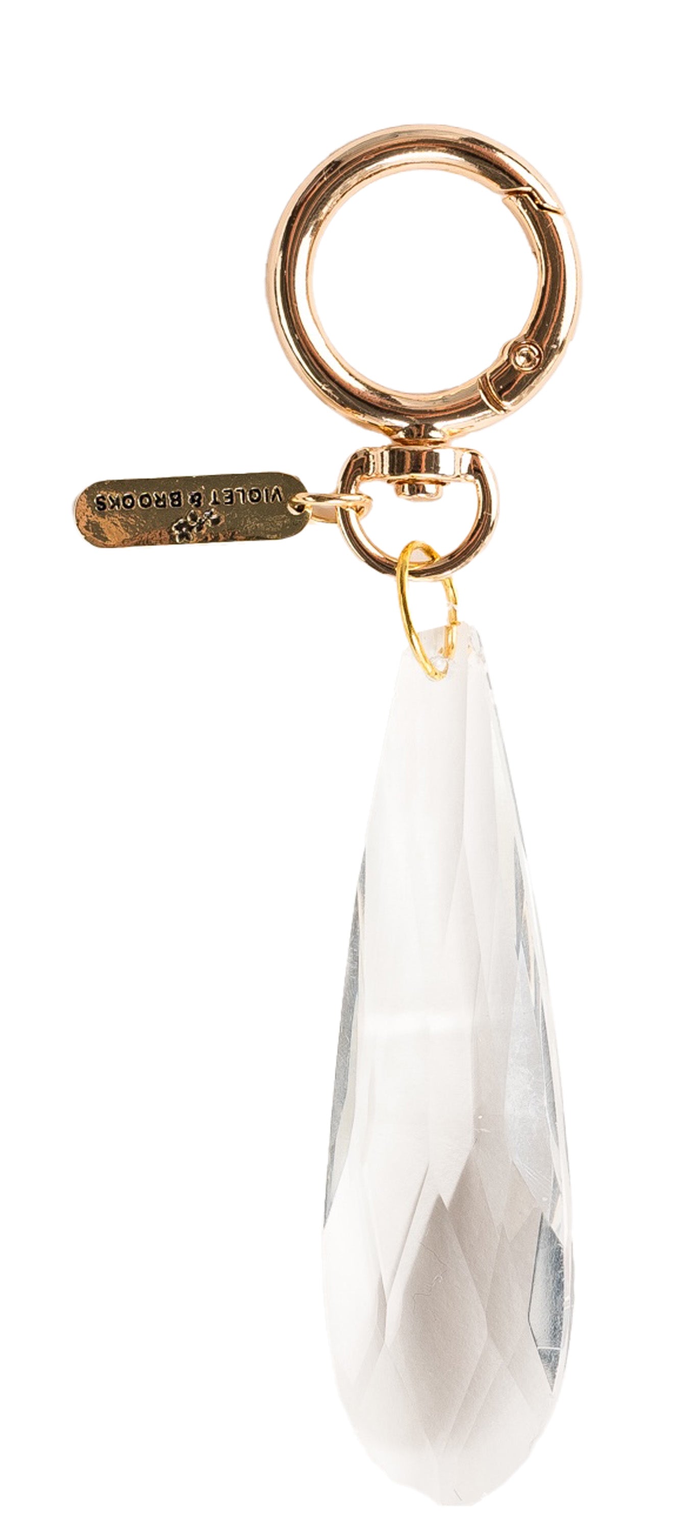 Crystal Teardrop Bag Charm