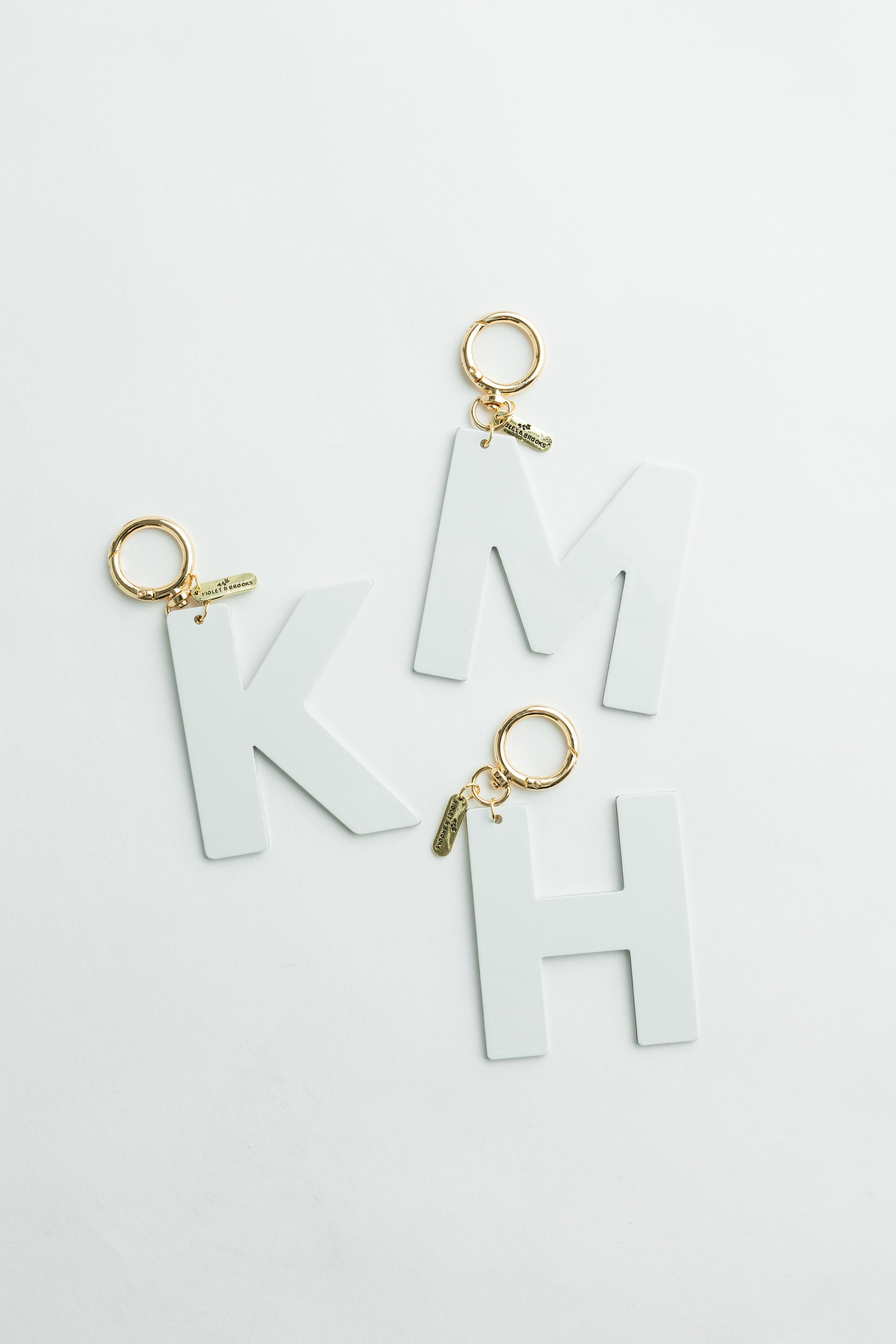 Kate White Initial Bag Charm