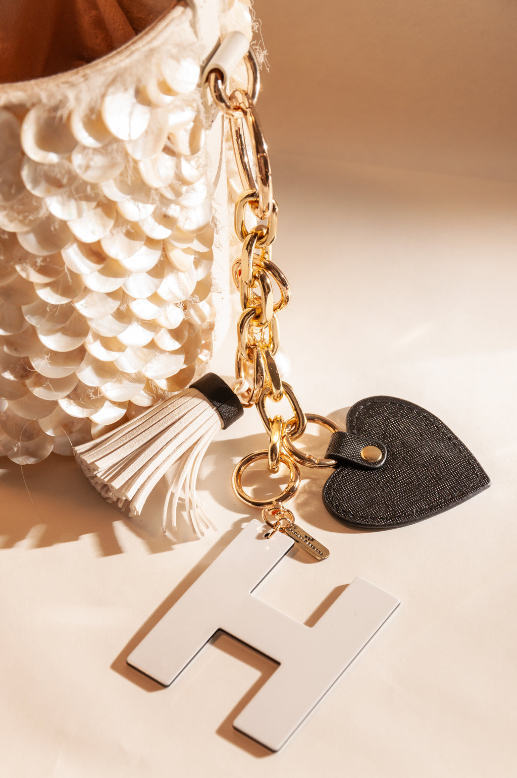 Kate White Initial Bag Charm
