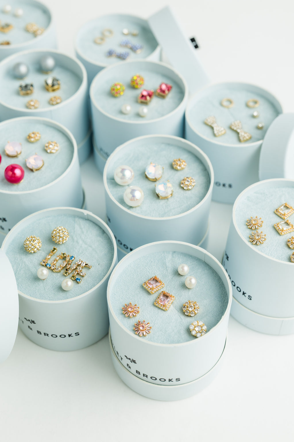 Crystal Boxed Earring Sets