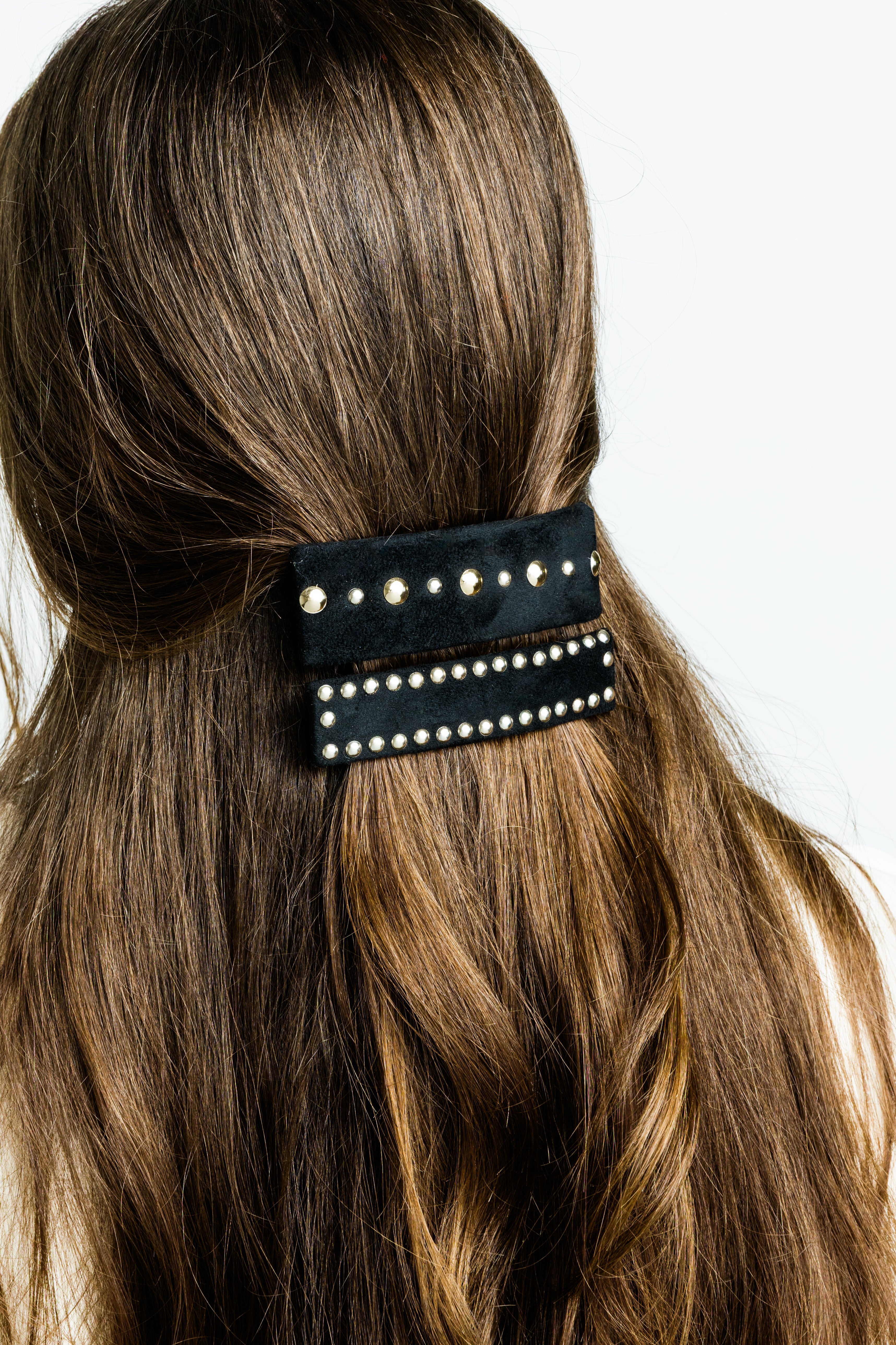 Laurel Suede Barrette Pair