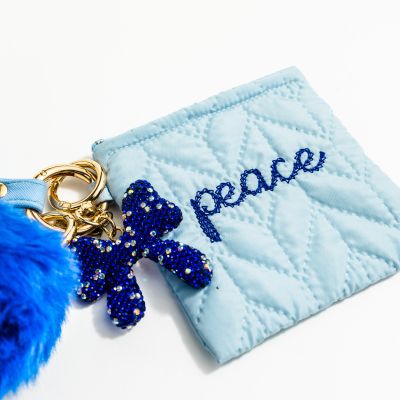 Merry Mini Quilted Pouch Wristlet/Keychain