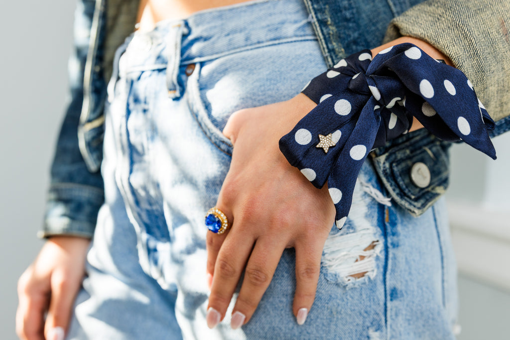 Dot Skinny Scarf