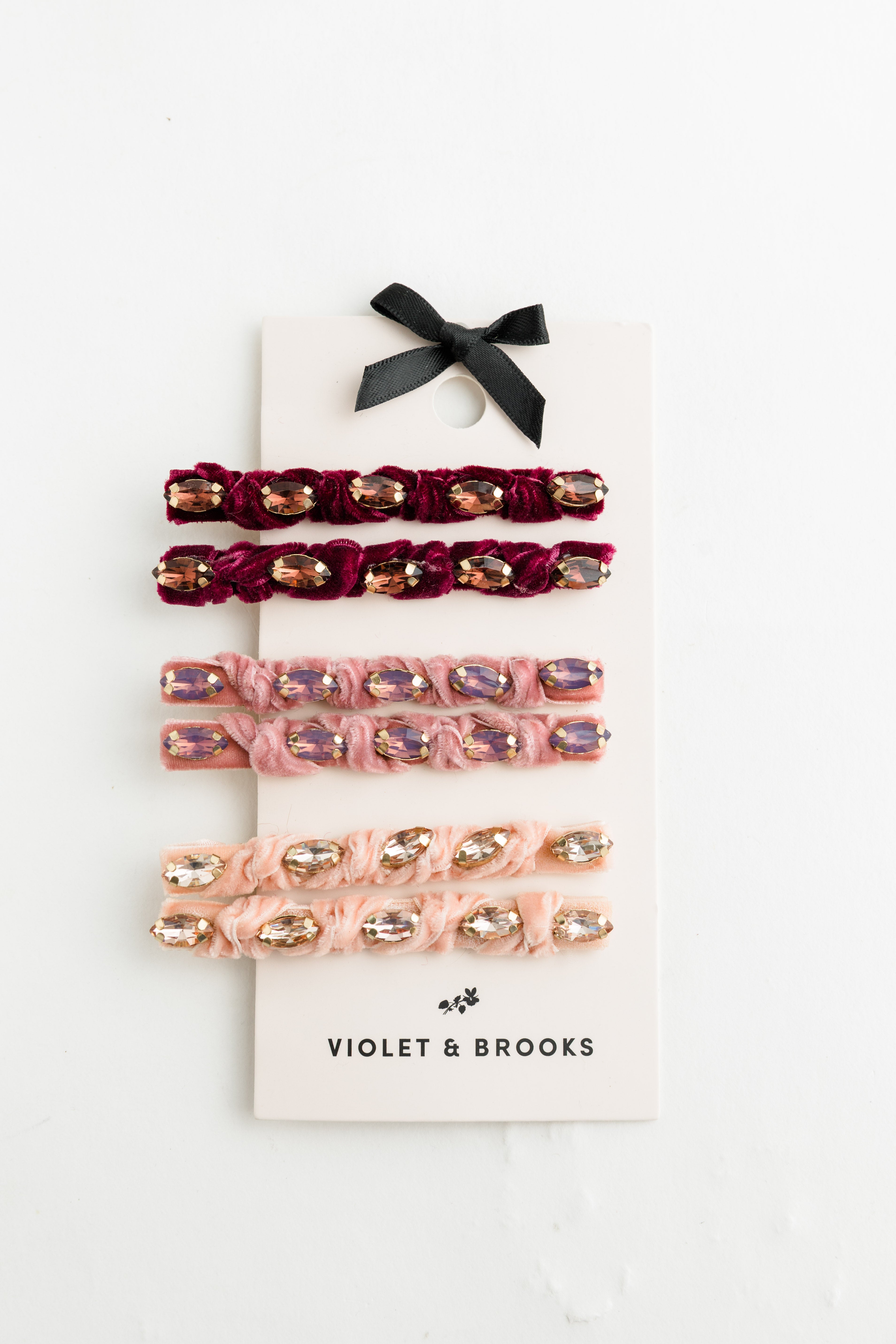 Knotted Velvet Clips