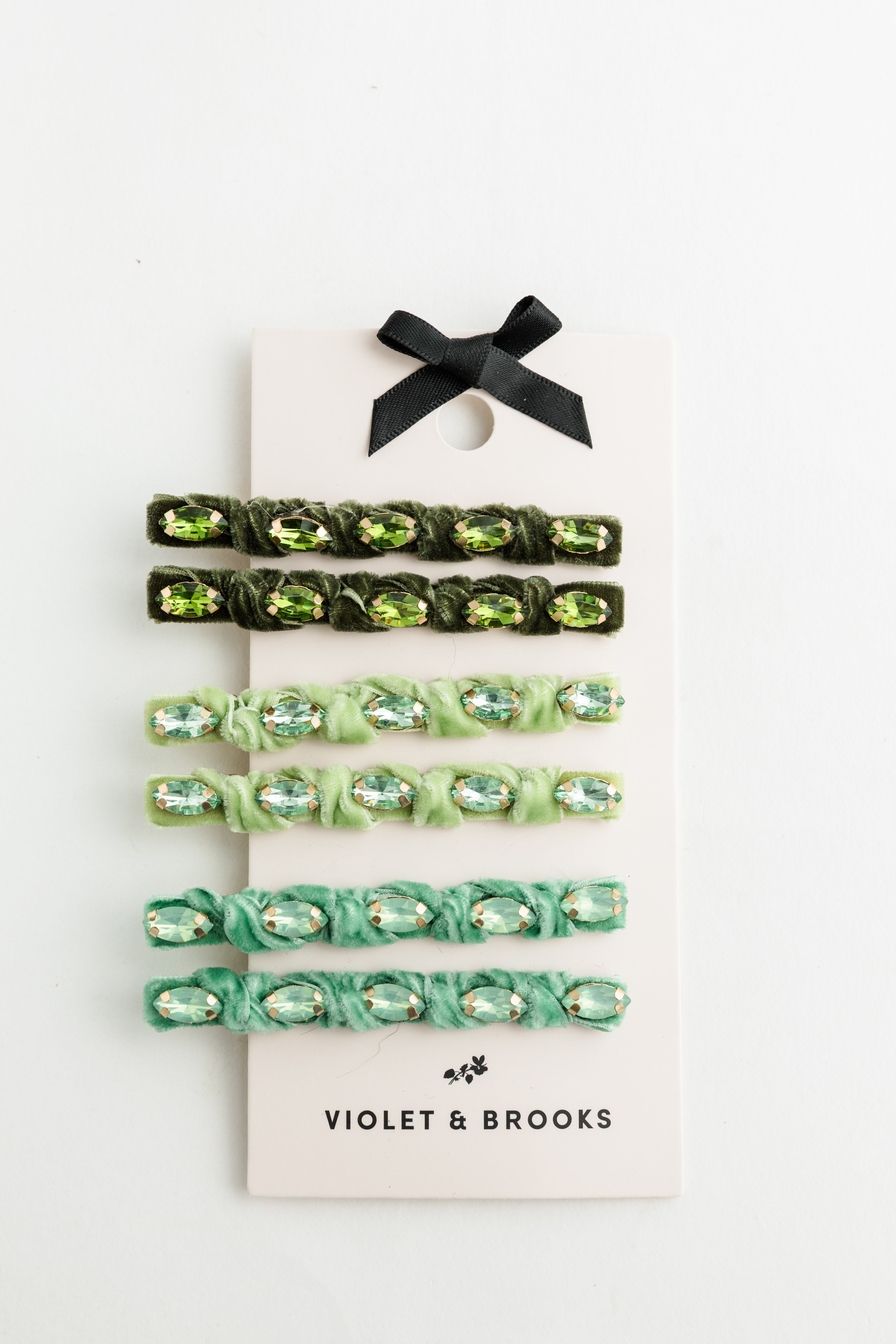 Knotted Velvet Clips