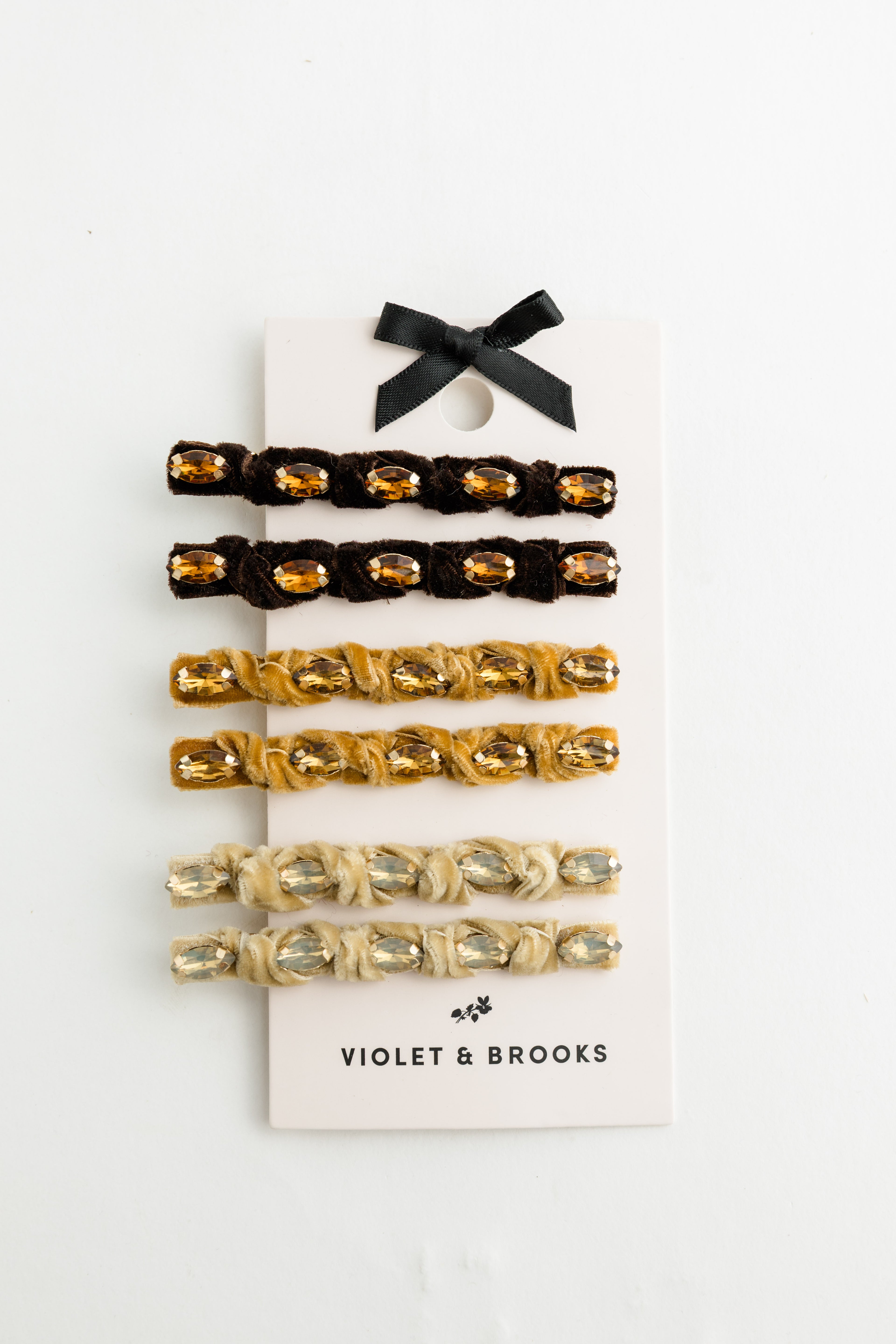 Knotted Velvet Clips