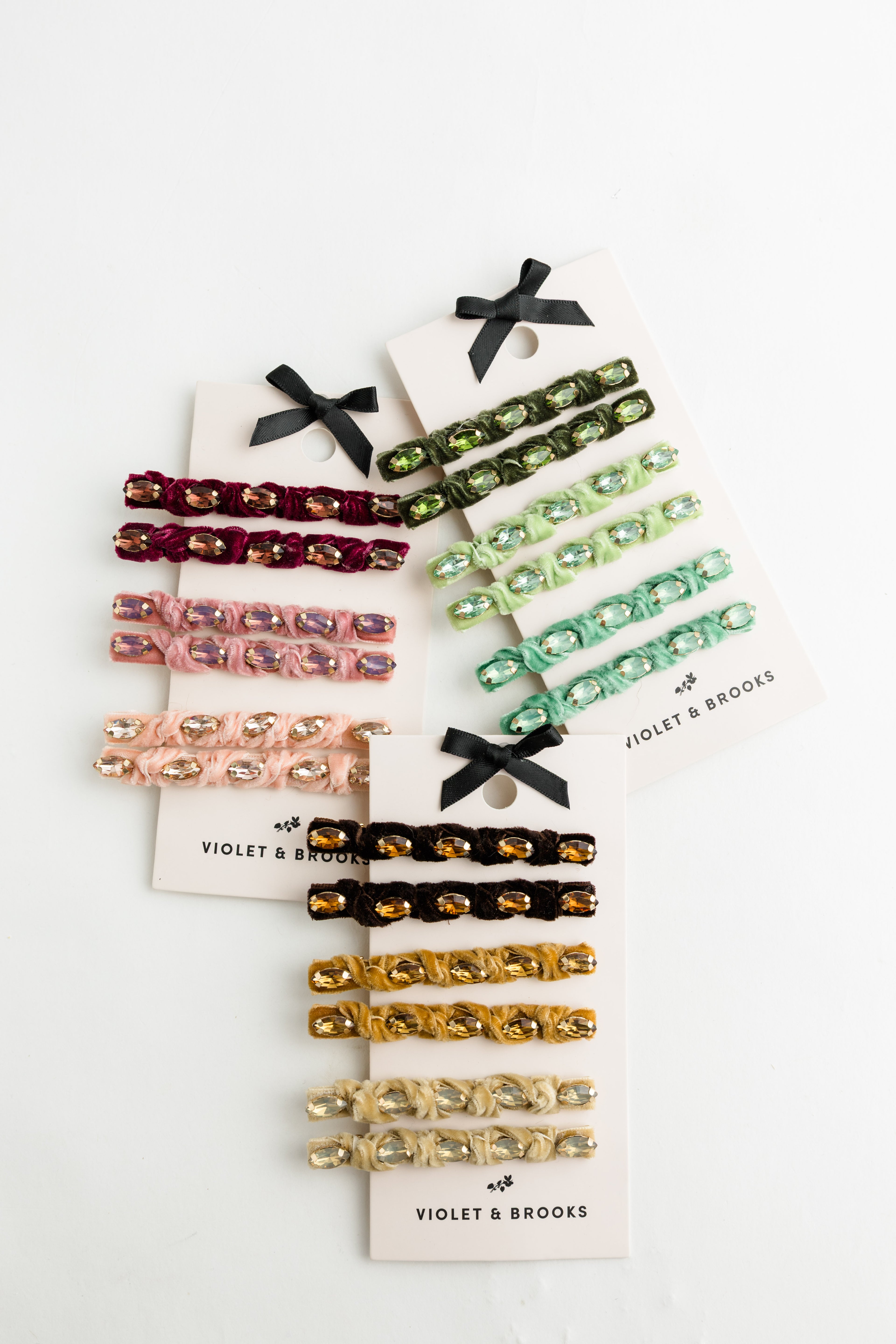 Knotted Velvet Clips