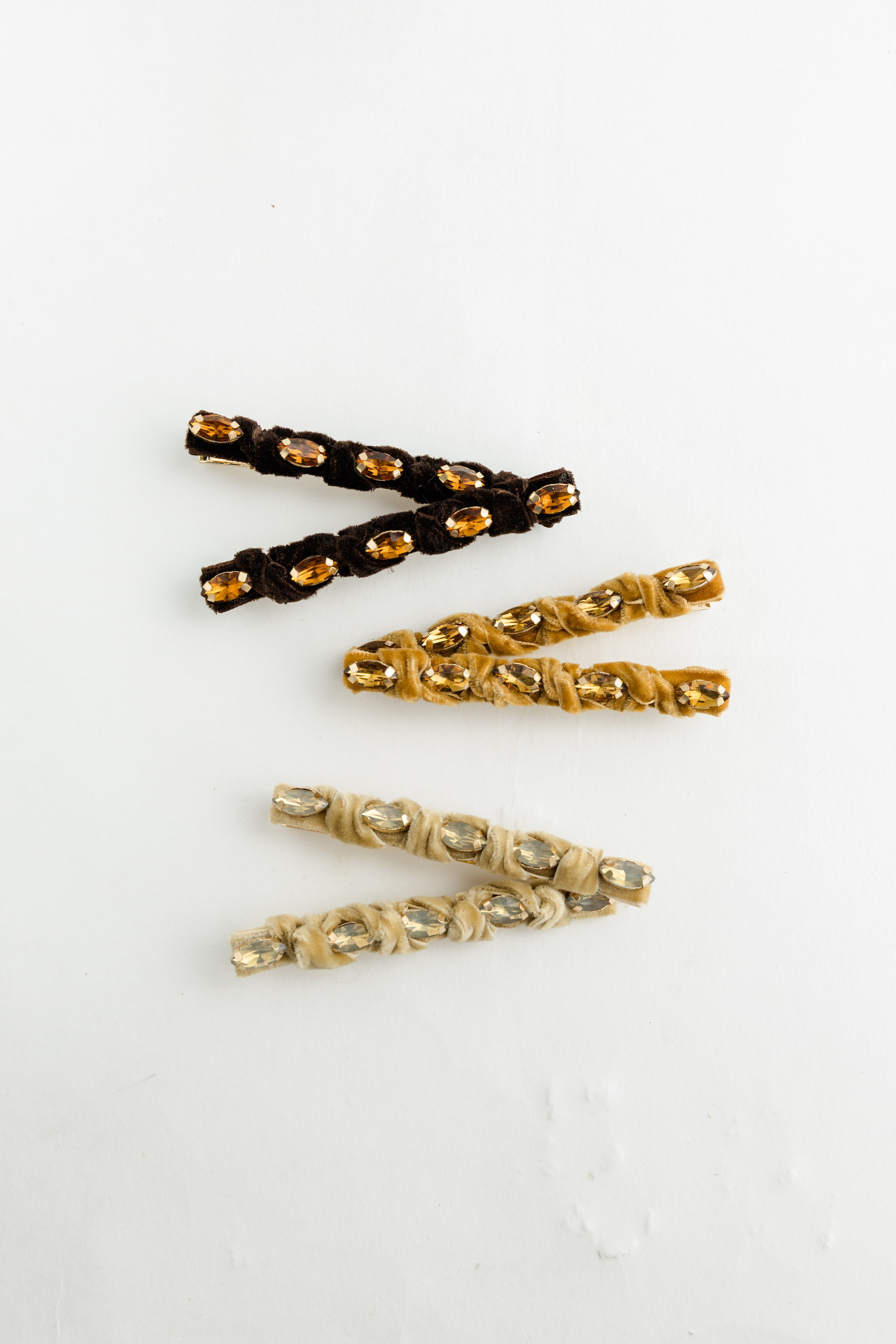 Knotted Velvet Clips