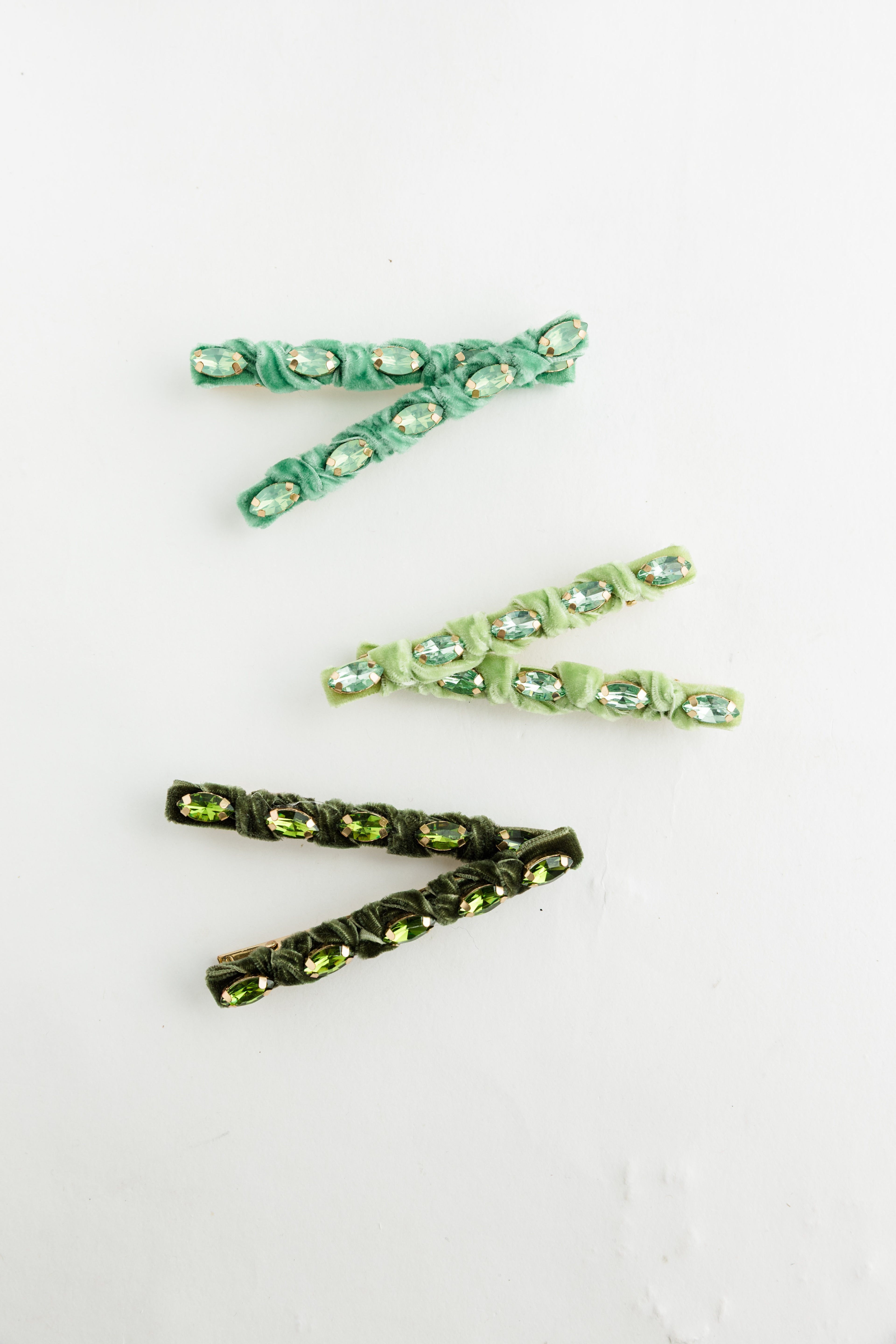 Knotted Velvet Clips