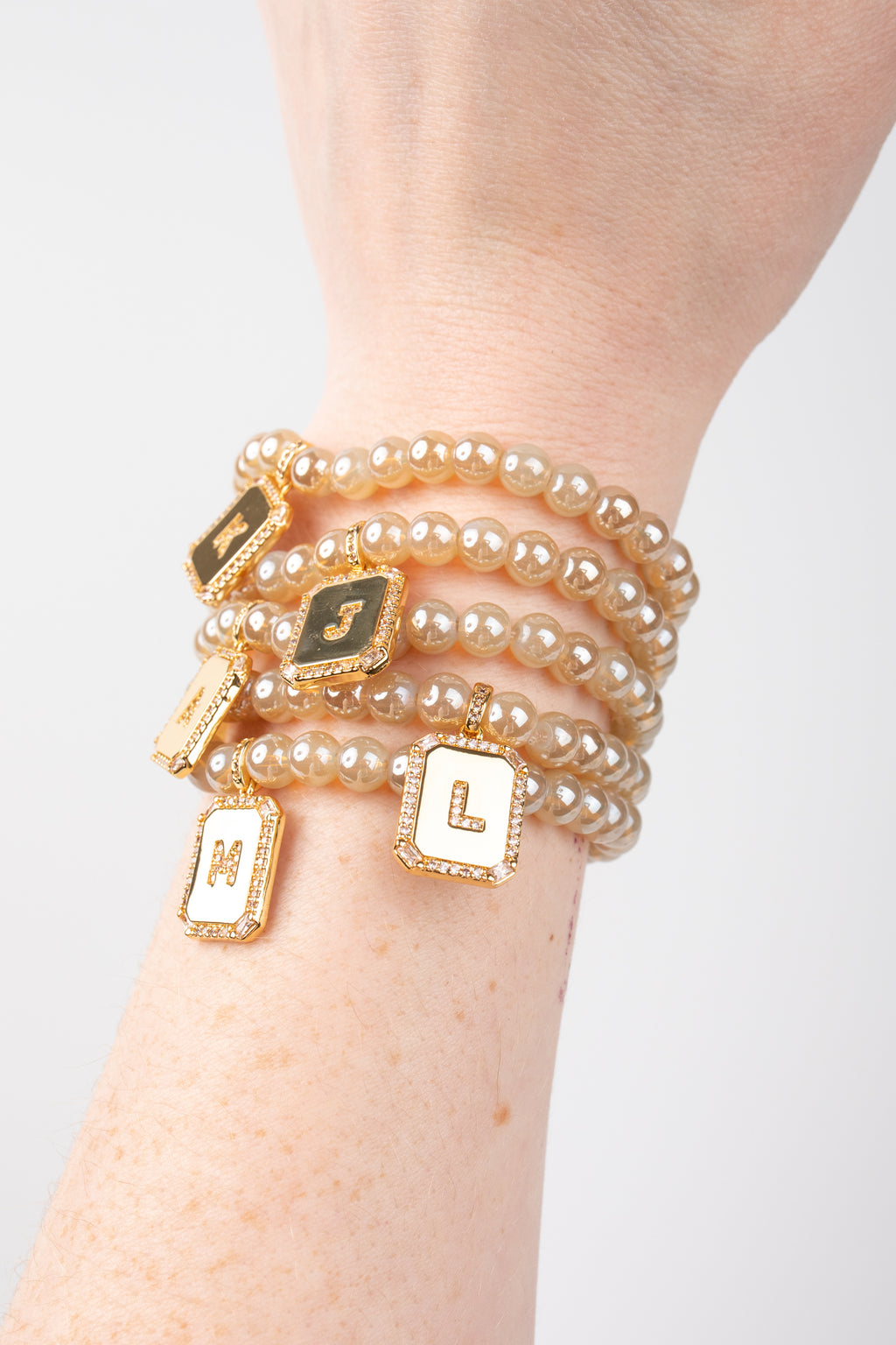 Clara Initial Stretch Bracelet